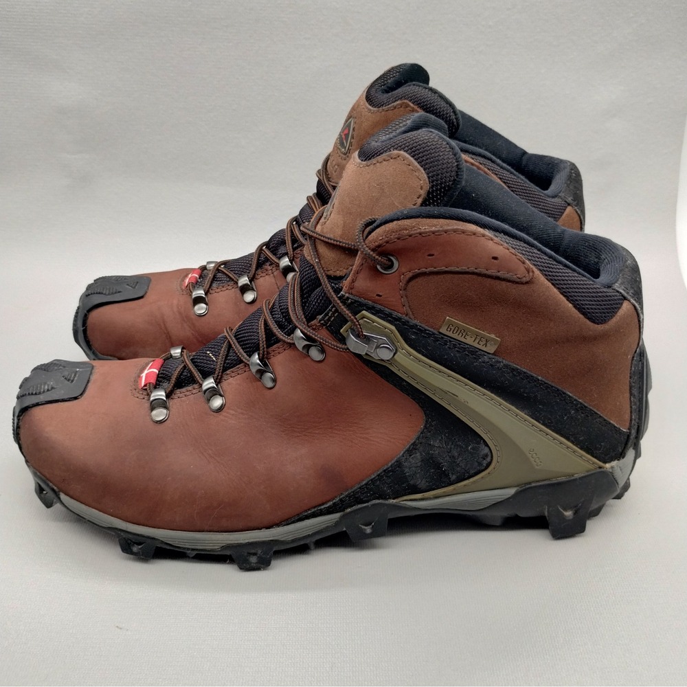 Ecco Receptor Extreme Viking Gore Tex Hiking Boots Mens Size 45 Brown Outdoor